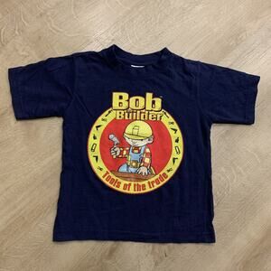 Vintage Y2K Bob The Builder Tools Of The Trade T-Shirt Kids Boys 4 Toddler 4T